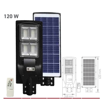 Solar Güneş Enerjili Led Sokak Armatürleri 120w Beyaz Işık ürün yorumları resim