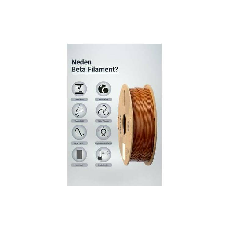 Beta Pla+ Filament Brown resim detay